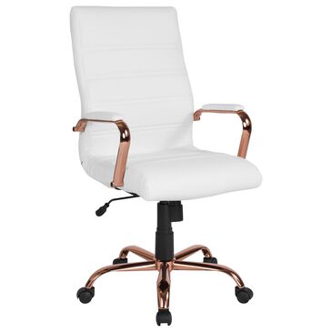 Flash Furniture Executive Swivel Chair in White Color, , large