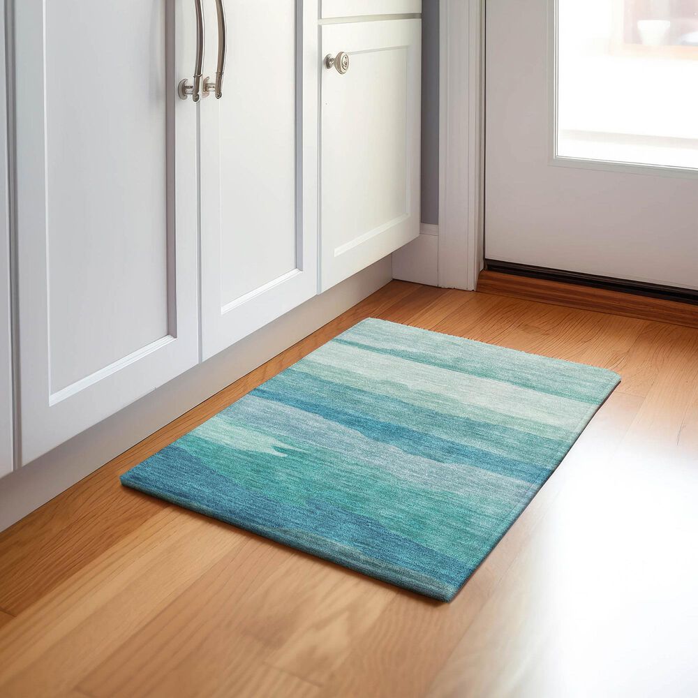 Dalyn Rug Company Pacifica PA9 1&#39;8&quot; x 2&#39;6&quot; Turquoise Area Rug, , large