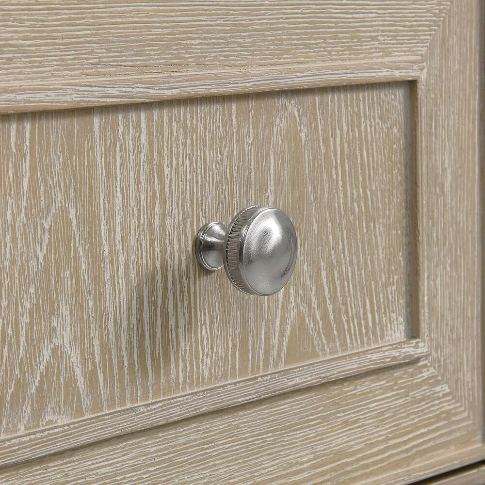 James Martin Vanities Lorelai 36&quot; Single Vanity in Whitewashed Oak with 3cm Victorian Silver Quartz Top, , large