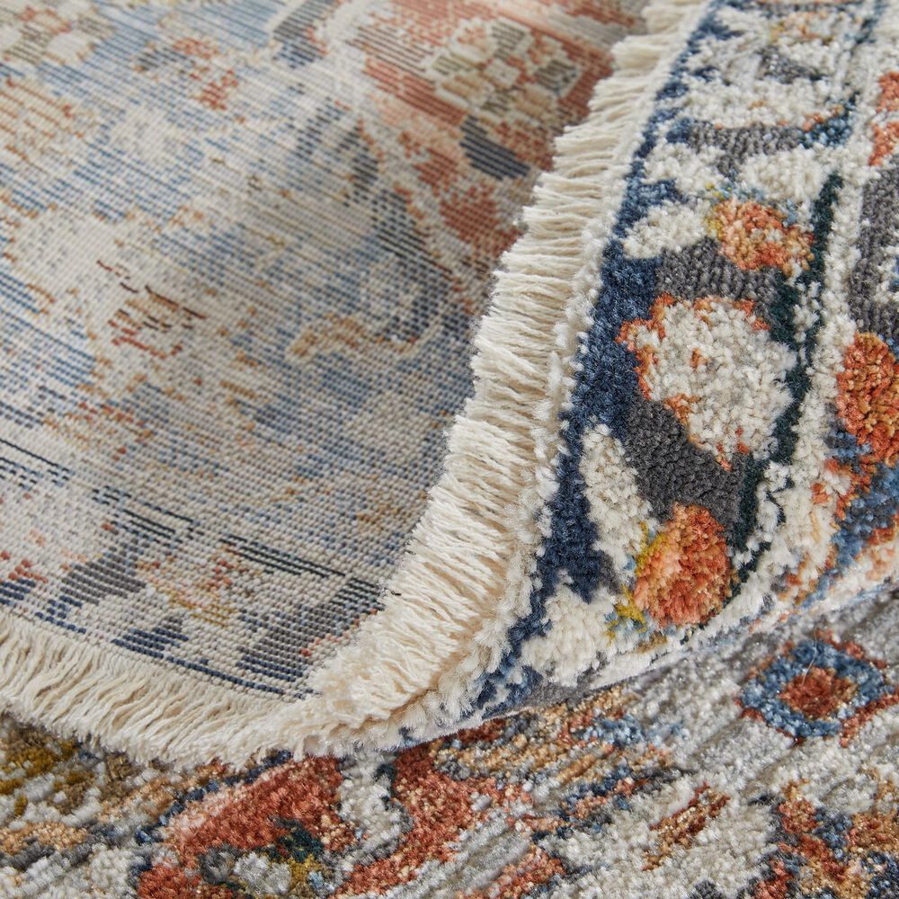 Feizy Kaia 3&#39; x 10&#39; Red and Blue Runner, , large