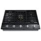 Samsung 2-Piece Kitchen Package with 30" Stainless Steel Single Wall Oven and 36" Black Stainless Steel Smart Gas Cooktop, , large