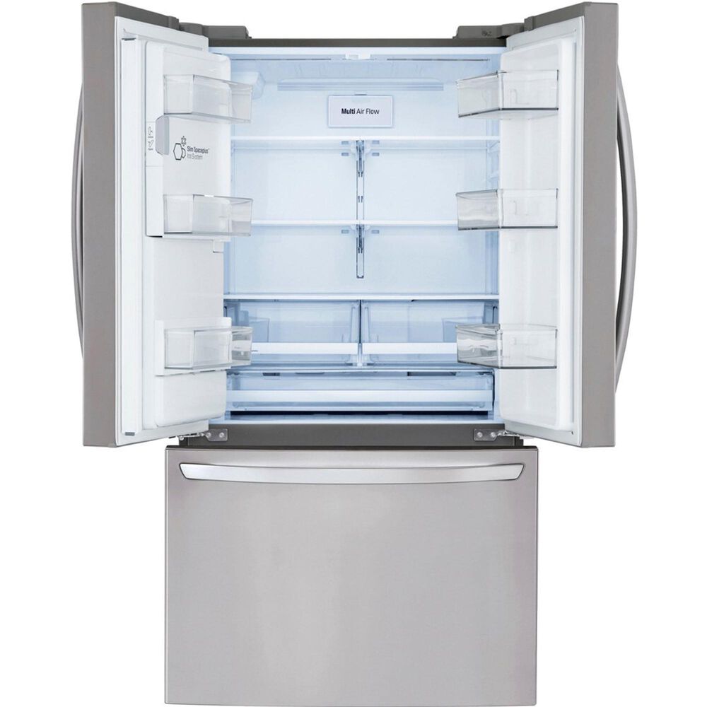 LG 28 cu.ft 3 Door French Door, Ice and Water, Printproof Stainless Steel, , large
