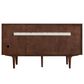 James Martin Vanities Amberly 60" Double Bathroom Vanity in Mid-Century Walnut with 3 cm Lime Delight Quartz Top and Rectangular Sinks, , large