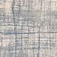 Nourison Rush 8" Round Ivory and Blue Area Rug, , large