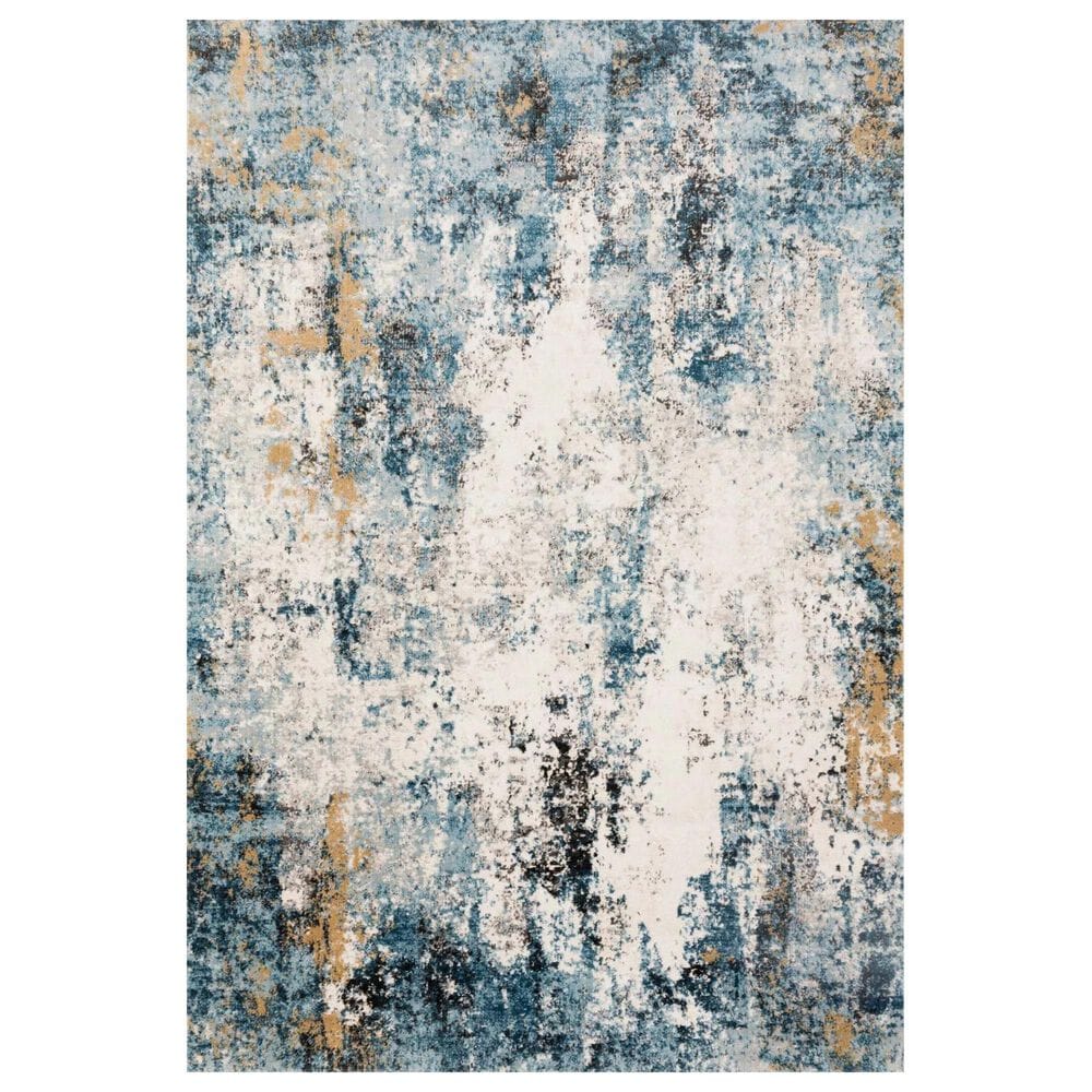Loloi II Alchemy ALC-05 9"11" x 13"6" Denim and Ivory Area Rug, , large