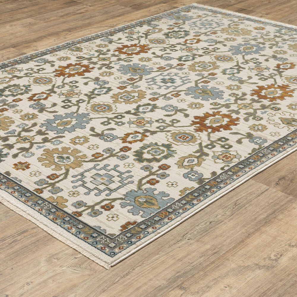 Oriental Weavers Keira Ivory and Multicolor 7&#39;10&quot; x 10&#39;10&quot; Area Rug, , large