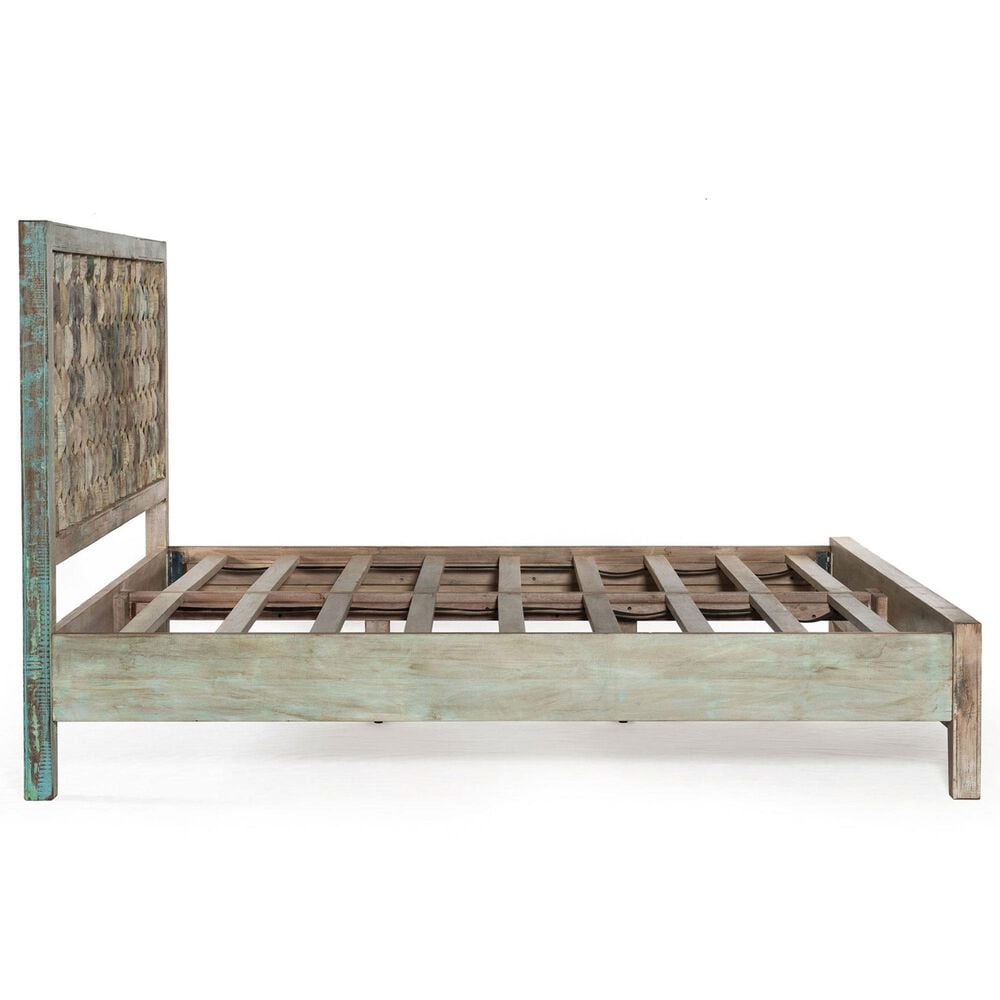 Home Trends &amp; Design Ibiza King Platform Bed in Vintage Teal, , large