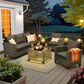 HOMLUX 4-Piece Outdoor Sofa Set in Black, , large