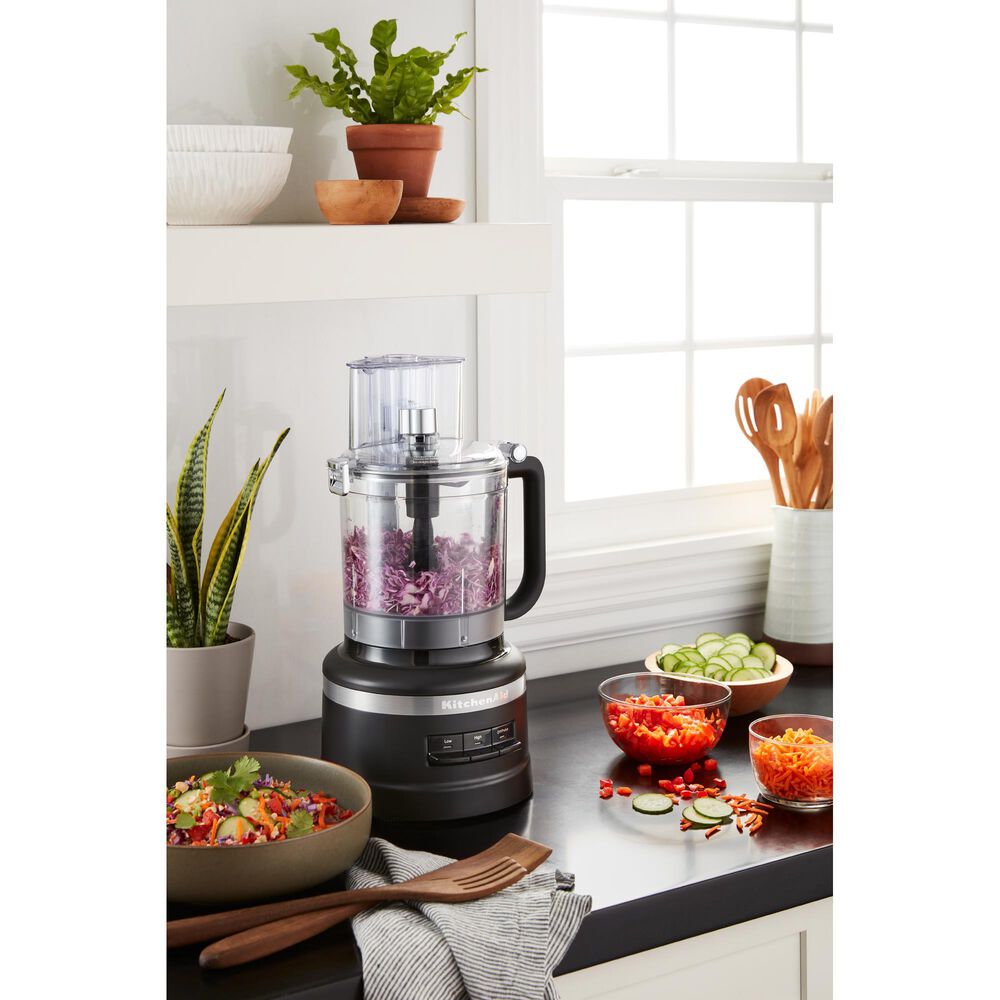 KitchenAid 13-Cup Food Processor in Black Matte, , large