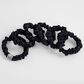 Bedgear Hyper-Silk Skinny Scrunchie in Black (Set of 6), , large