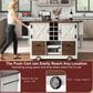 HOMLUX 54" Kitchen Island with Drop Leaf in White, , large