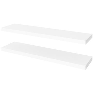 Bestar Floating Shelf in White - Set of 2, , large
