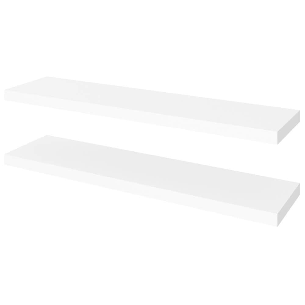 Bestar Floating Shelf in White - Set of 2, , large