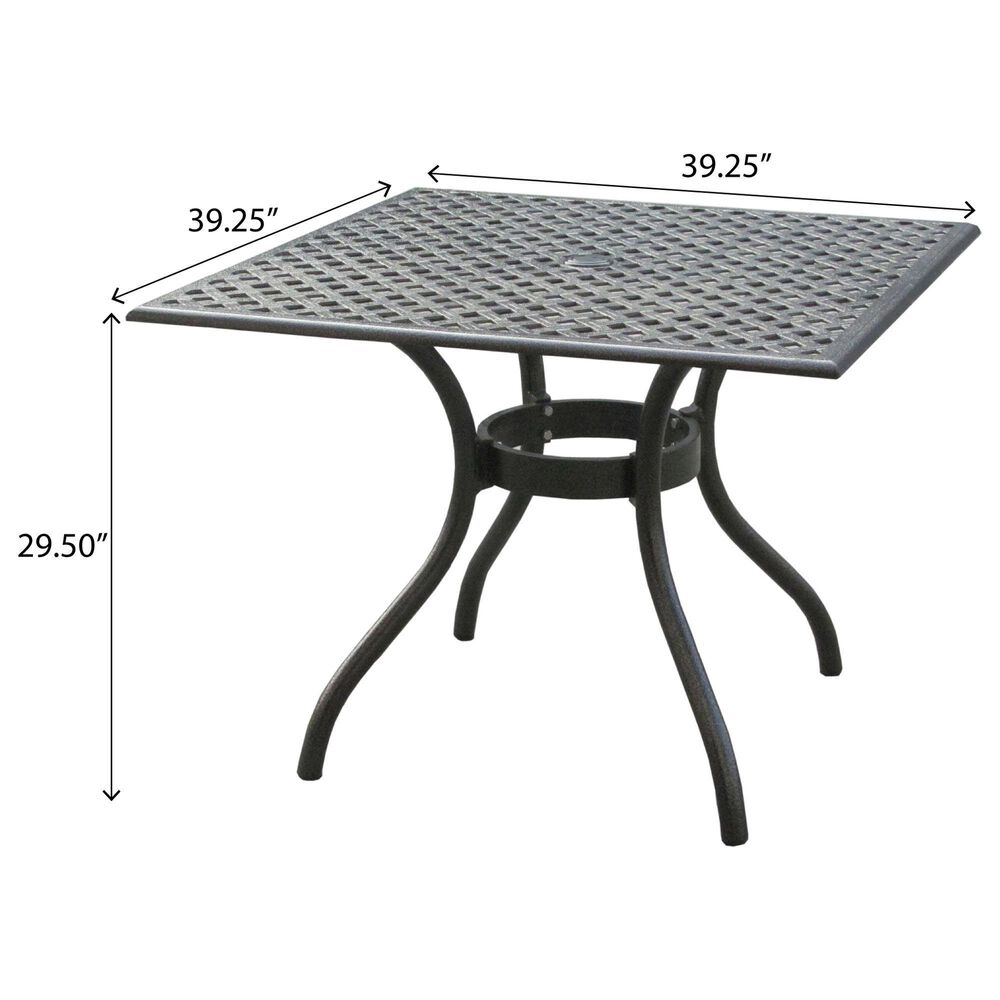 Hearth and Haven Olmsted 5-Piece Outdoor Dining Set in Black, , large