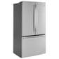 GE Appliances 23.1 Cu. Ft. Counter Depth French Door Refrigerator in Stainless Steel, , large