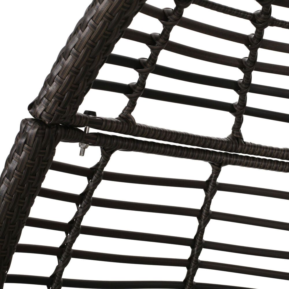 Noble House Morris Patio Hanging Chair in Gray, , large
