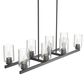 Hunter Hartland 8-Light Linear Chandelier in Noble Bronze, , large