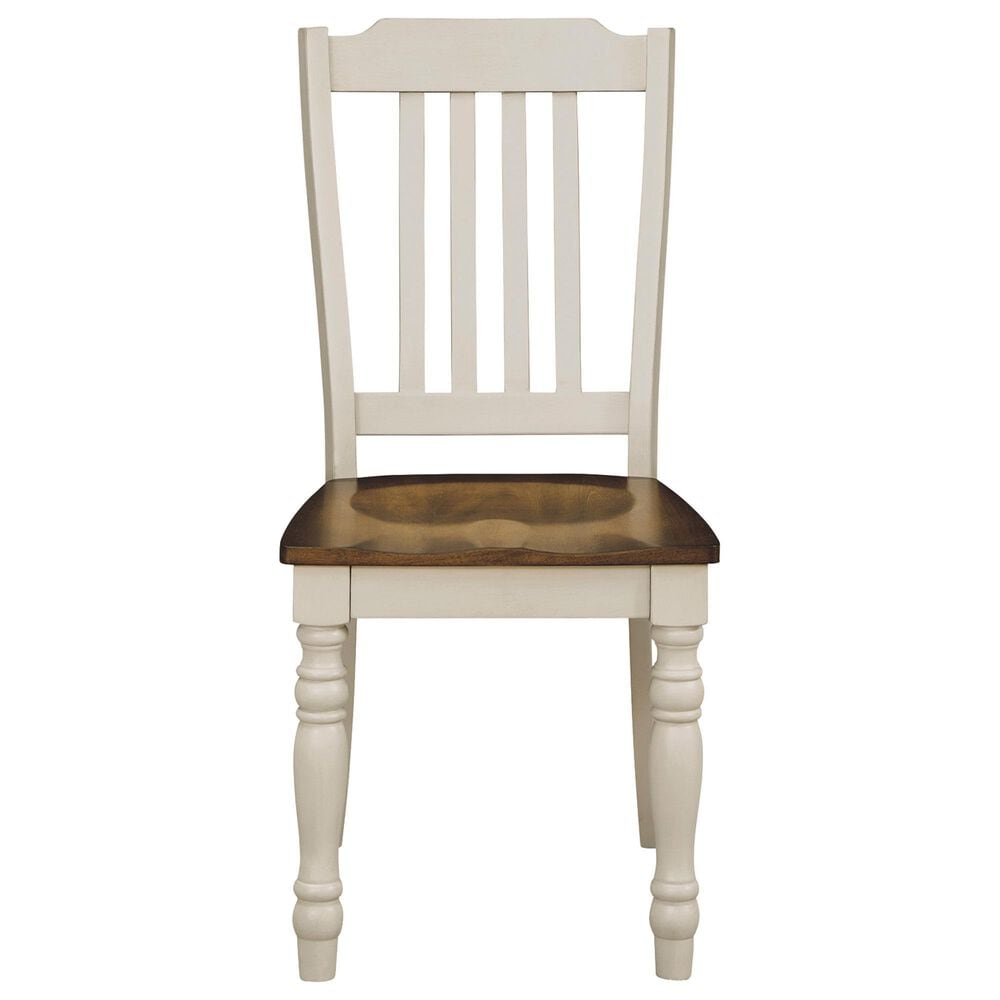 Ashley Wirloni 5-Piece Round Dining Set in Antique White and Brown, , large