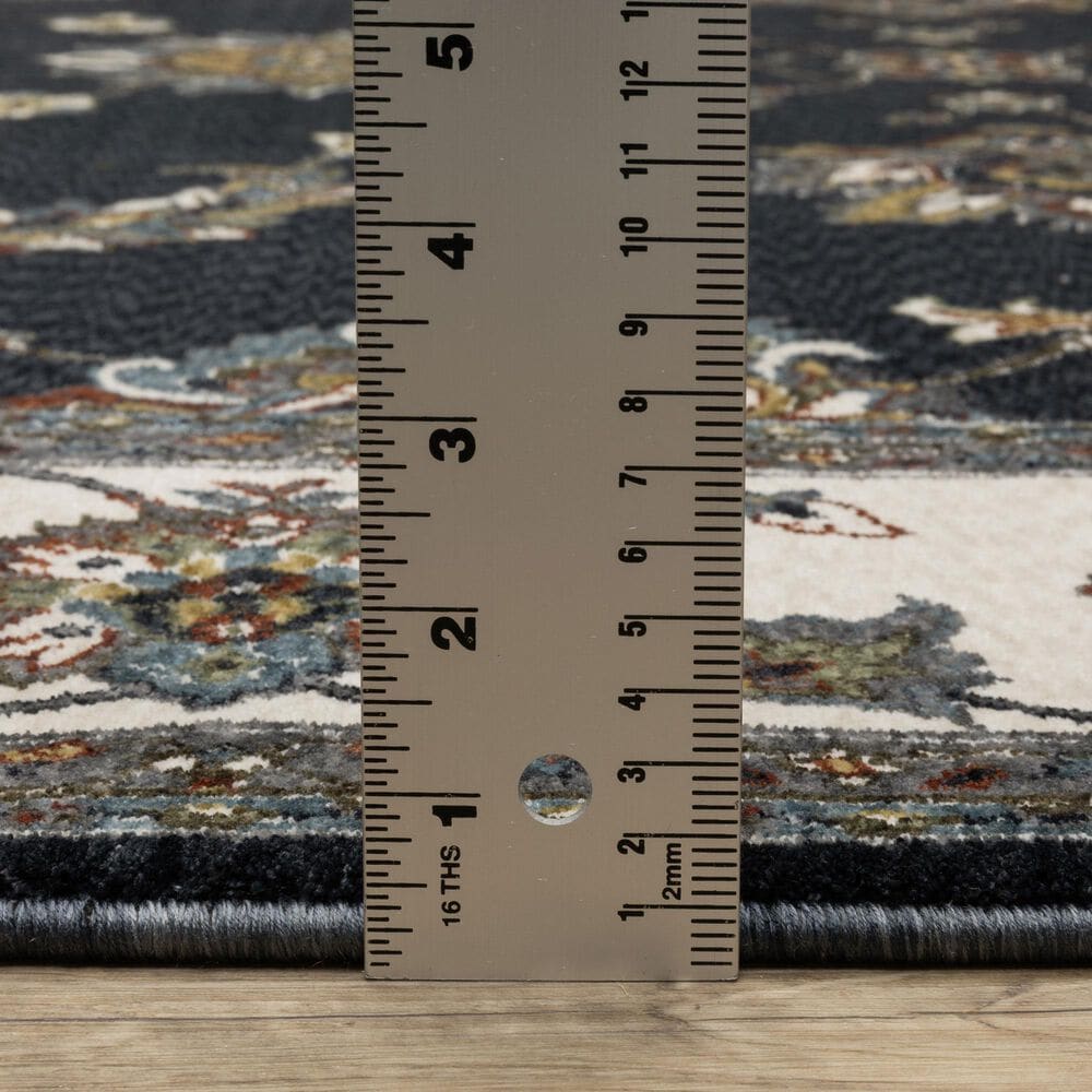 Oriental Weavers Vivian VI01B Blue 3'10" x 5'5" Area Rug, , large