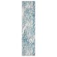 Safavieh Aria 2" x 8" Cream and Teal Runner, , large
