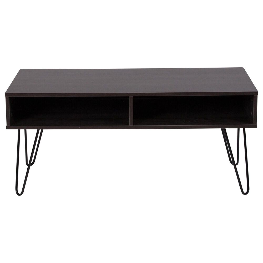 Flash Furniture Oak Park 39.5" TV Stand in Brown, , large