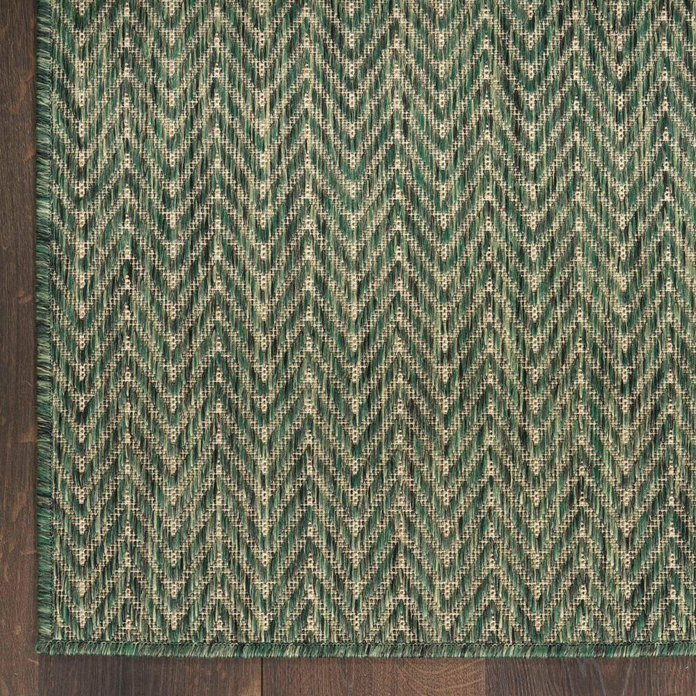 Nourison Horizon HOZ02 Green 8&#39; x 10&#39; Indoor/Outdoor Area Rug, , large