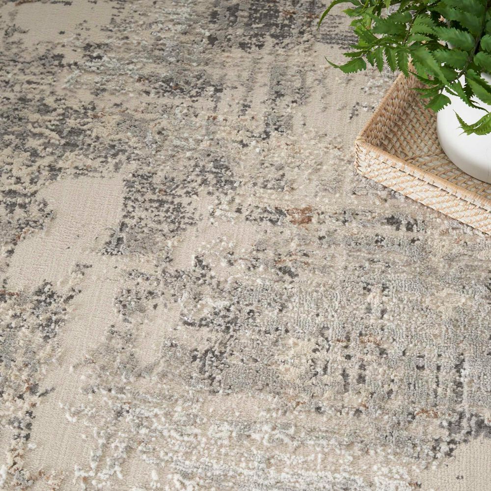 Nourison Sustainable Trends SUT04 5&#39;3&quot; x 7&#39;3&quot; Beige and Grey Area Rug, , large