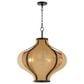 Quorum Monroe 3-Light Pendant in Matte Black, , large