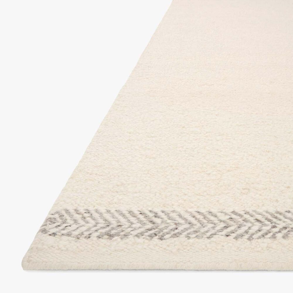 Loloi Reyla 2&#39; x 3&#39; Ivory and Silver, , large