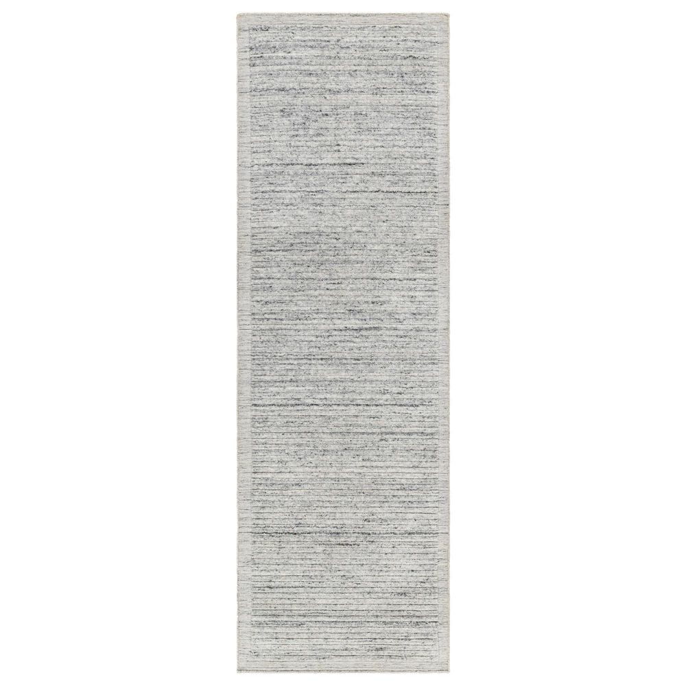 Surya Yasmin 2"6" x 8" Gray, Ivory and Black Runner, , large
