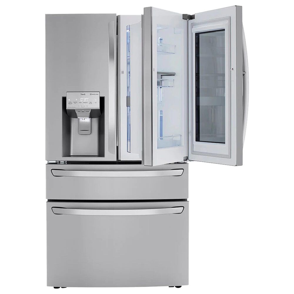LG 2-Piece Kitchen Package with 29.5 Cu. Ft 4-Door French Door Refrigerator and Single Door Freezer in Stainless Steel, , large
