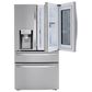 LG 2-Piece Kitchen Package with 29.5 Cu. Ft 4-Door French Door Refrigerator and Single Door Freezer in Stainless Steel, , large