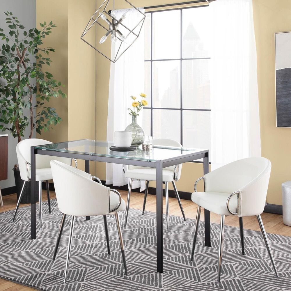 LumiSource Claire Accent Chair in White, , large