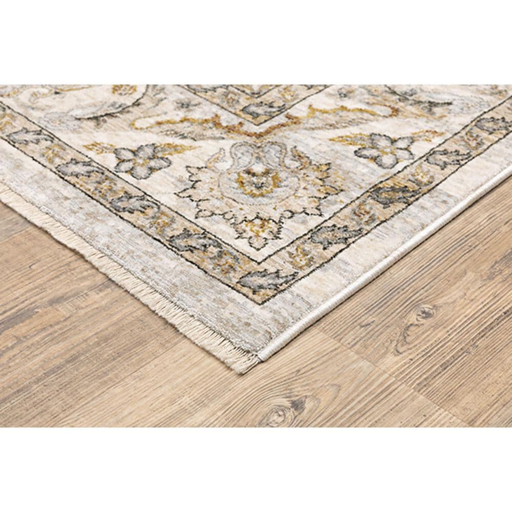 Oriental Weavers Maharaja Nepal 70W 5'3" x 7'6" Ivory and Grey Area Rug, , large