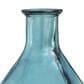 Maple and Jade Tall Spanish Bottle Neck Faceted Decorative Vase in Tinted Teal, , large