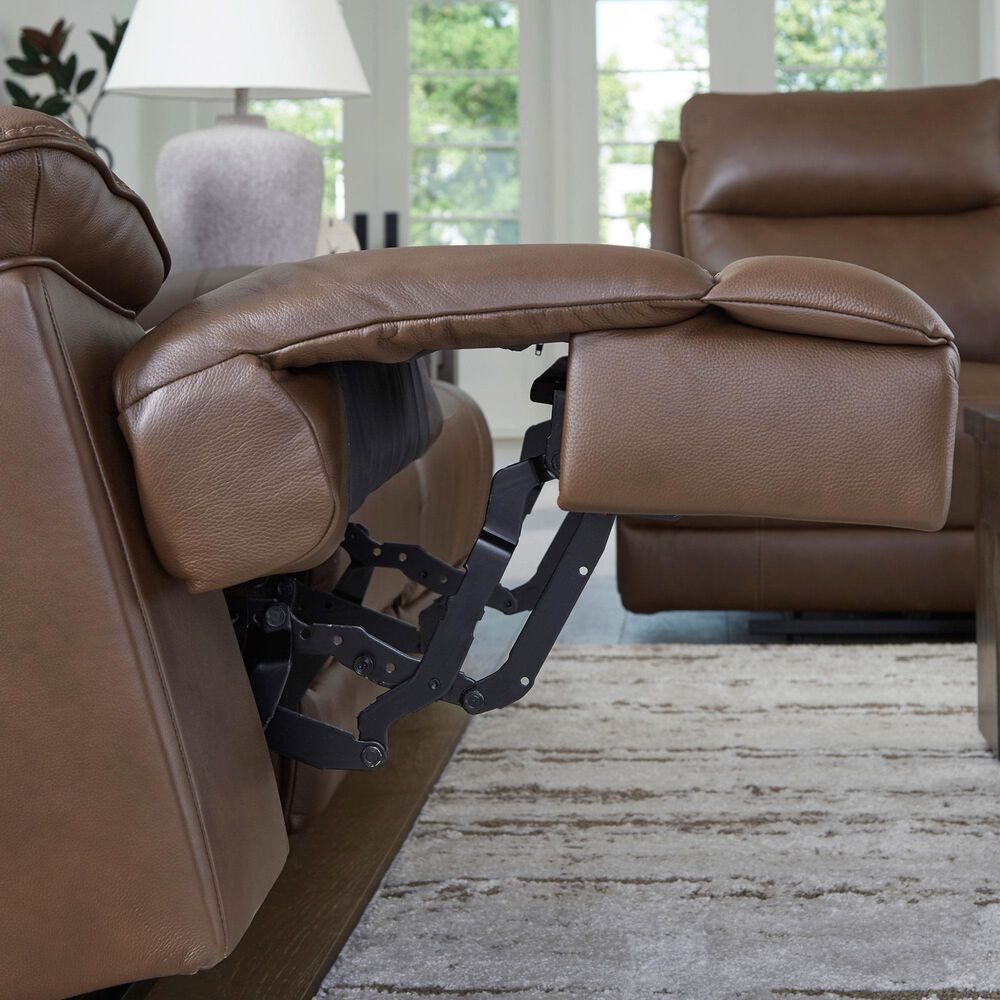 Ashley VonRyan Power Reclining Sofa with Adjustable Headrest in Tobacco, , large