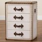 Baxton Studio Jaelyn 4-Drawer End Table in Coffee, , large