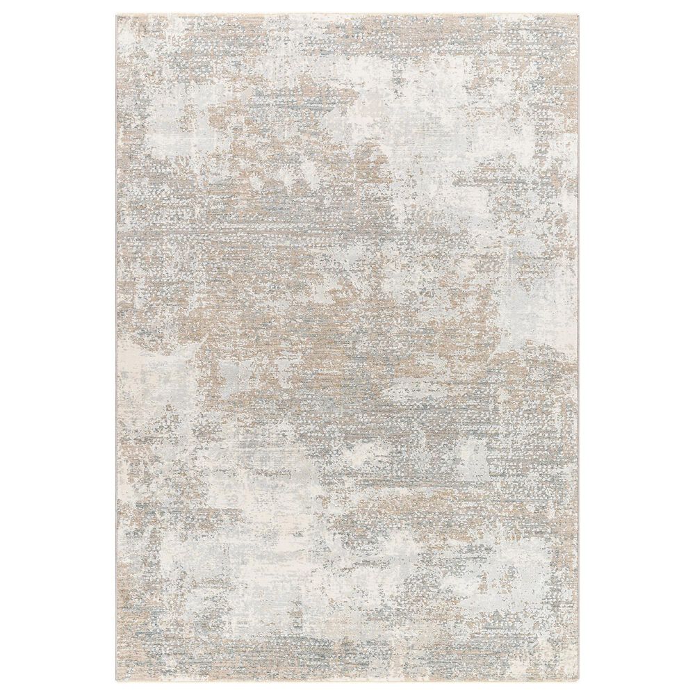 Surya Brunswick 2" x 2"11" Cream, Tan, Taupe, Blue, Gray and Seafoam Area Rug, , large