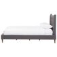 Baxton Studio Hannah Queen Platform Bed with Walnut Frame in Dark Grey, , large