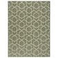 Nourison Horizon HOZ01 Green 10" x 14" Indoor/Outdoor Area Rug, , large