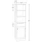 RiverRidge Home Ashland 1-Door Tall Cabinet in White, , large