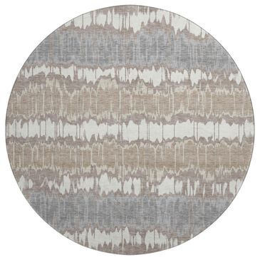 Dalyn Rug Company Neo NO9 8" Round Taupe Area Rug, , large