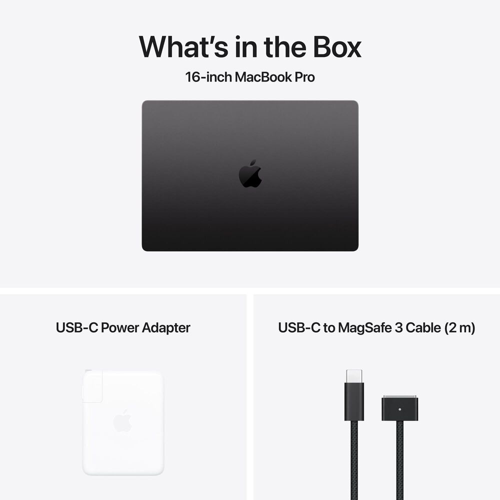 Apple MacBook Pro 16.2&quot; Laptop | Apple M4 Max chip 14-core - 48GB RAM - 32-core GPU - 1TB SSD in Space Black with 3-Year AppleCare+, , large