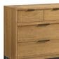 Hawthorne Furniture Newport 8-Drawer Dresser with Mirror in Natural Oak and Black, , large