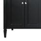 James Martin Vanities Brittany 72" Double Bathroom Vanity in Black Onyx with 3 cm Lime Delight Quartz Top and Rectangular Sinks, , large