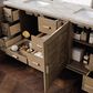 James Martin Vanities Portland 72" Double Bathroom Vanity in Whitewashed Walnut with 3 cm Victorian Silver Quartz Top and Rectangular Sinks, , large