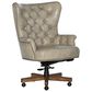 Hooker Furniture Issey Executive Swivel Tilt Chair in Bisque and Mahogany Finish, , large