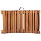Hearth and Haven Lahaina Outdoor Wood Foldable Chaise Lounge in Brown, , large