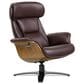 Jennifer Taylor Home Jovan Manual Recliner Lounge Chair in Cacao Espresso Brown, , large