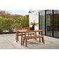 Ashley Janiyah Patio Dining Bench in Light Brown, , large